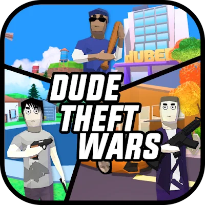 Dude Theft Wars FPS Open world МОД (Много денег, бессмертие, полет, 50+ читов)